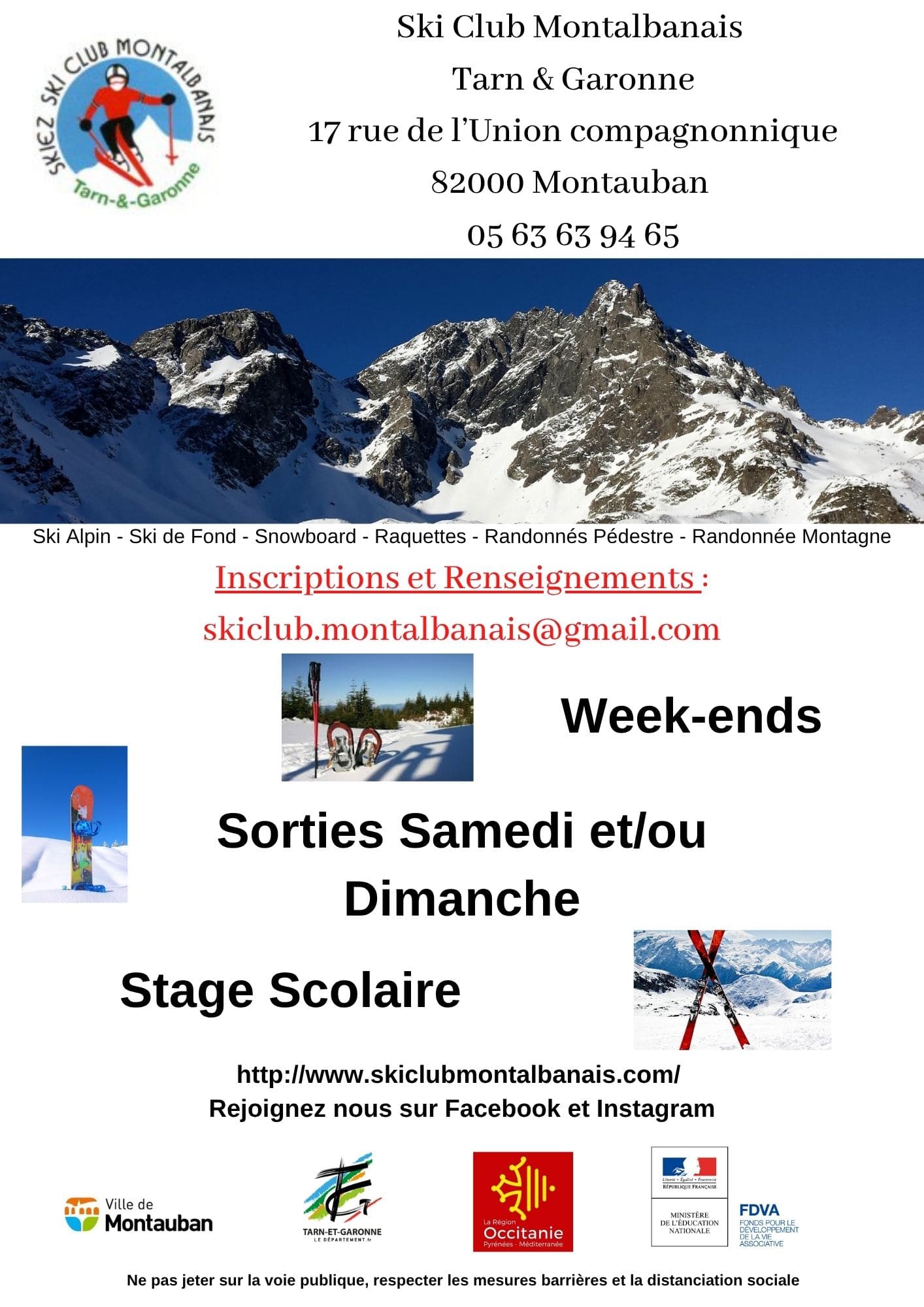 Ski Club Montalbanais 17 rue de l’Union compagnonnique, 82000 Montauban 05 63 63 94 65-min